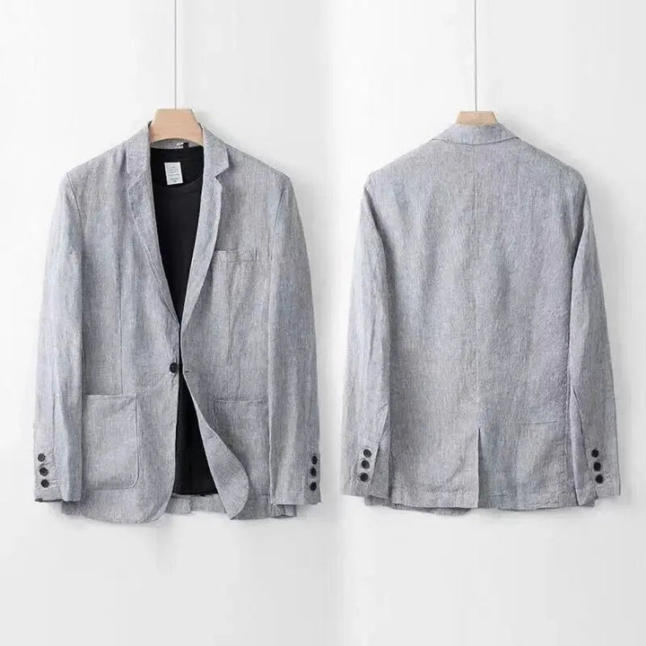 Costume homme en lin et coton – deux pièces léger et respirant