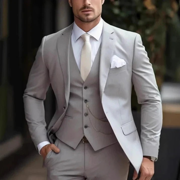 Costume homme trois pièces élégant – mariage et cérémonie