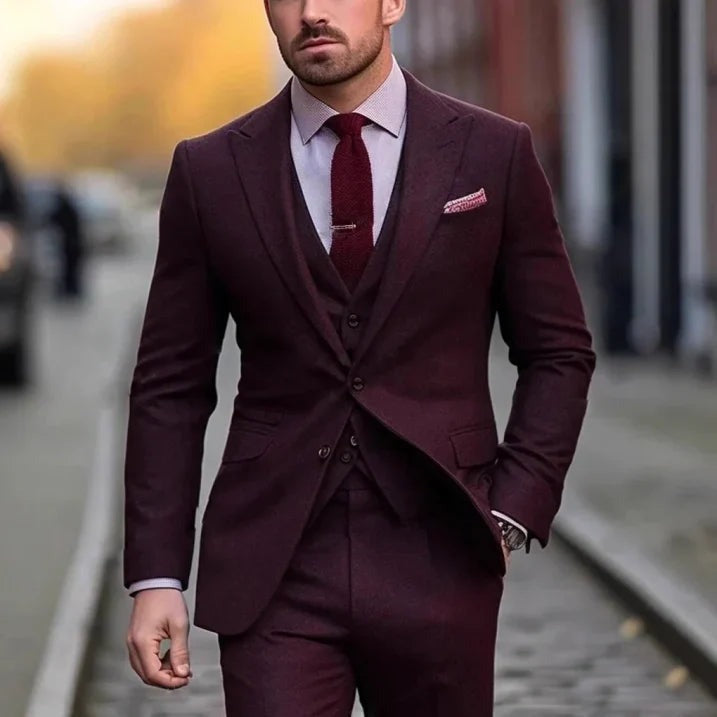 Costume homme trois pièces élégant – mariage et cérémonie