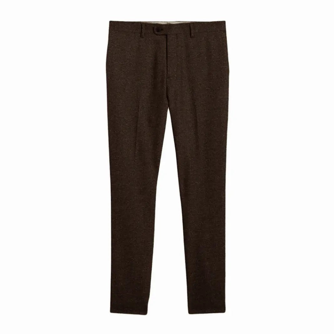 Costume trois pièces homme en tweed de laine – mariage et soirée