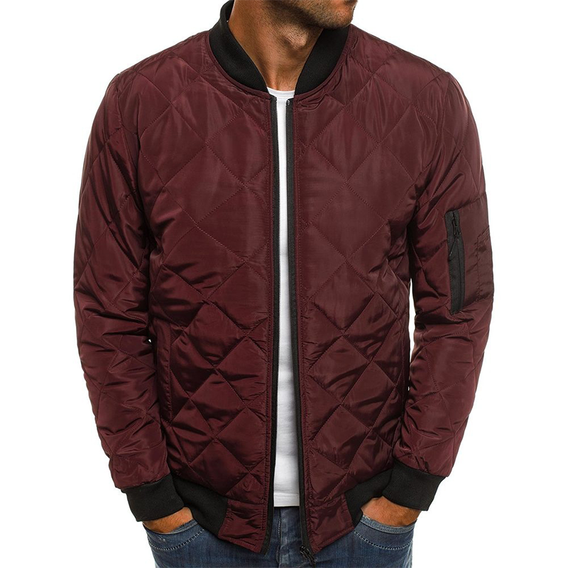 Veste d'automne homme à motif croisé – look tendance