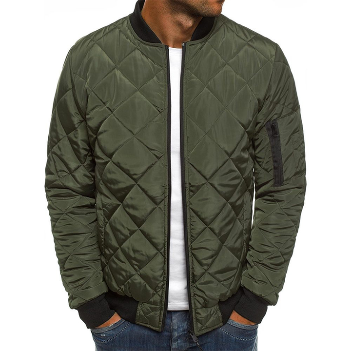 Veste d'automne homme à motif croisé – look tendance