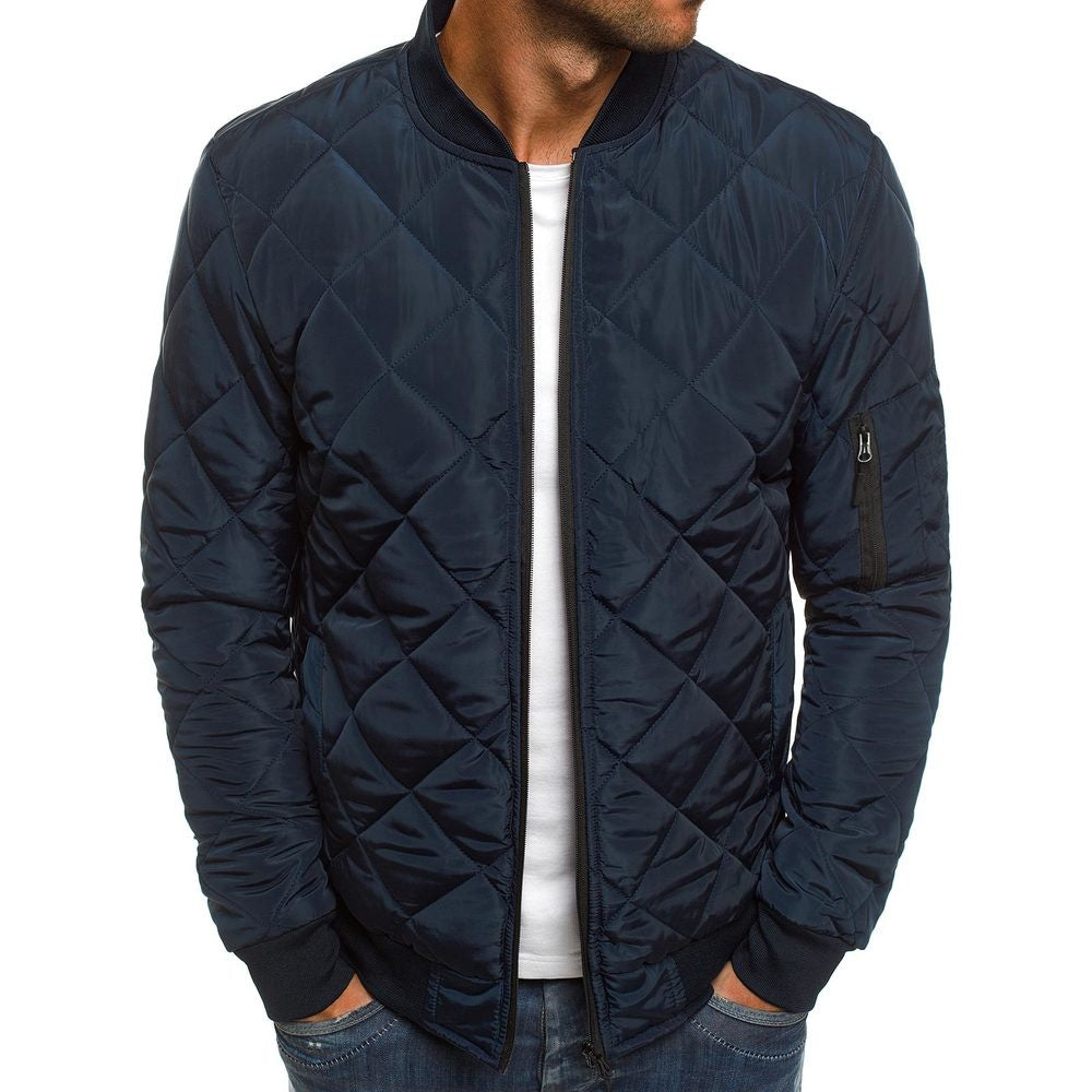 Veste d'automne homme à motif croisé – look tendance