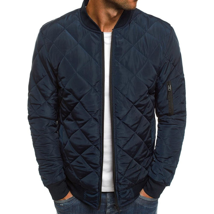Veste d'automne homme à motif croisé – look tendance