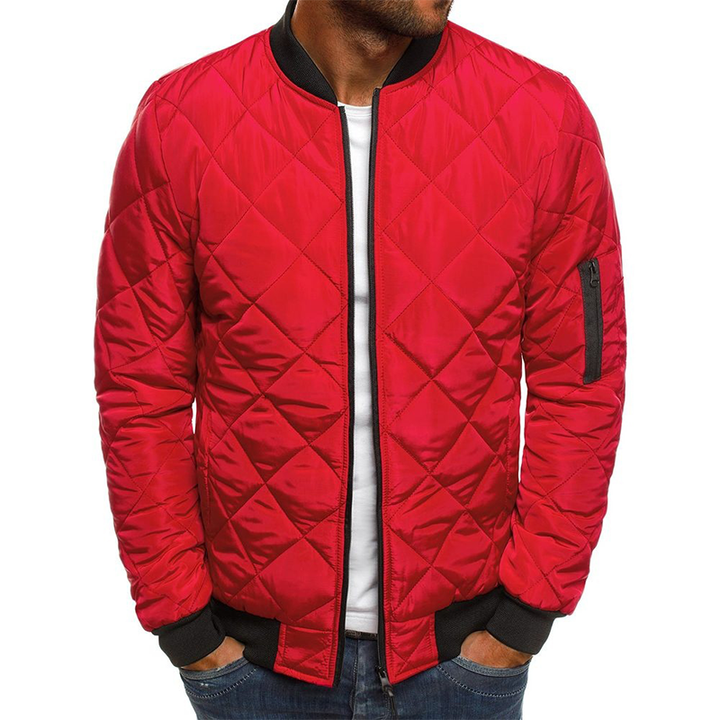 Veste d'automne homme à motif croisé – look tendance
