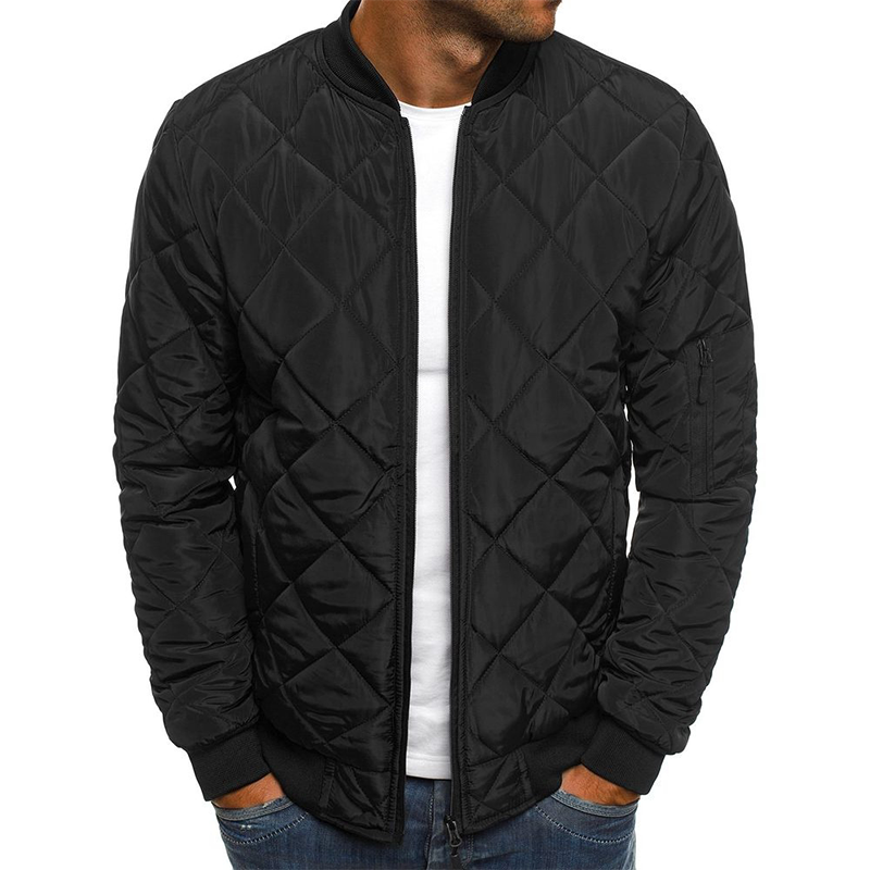 Veste d'automne homme à motif croisé – look tendance