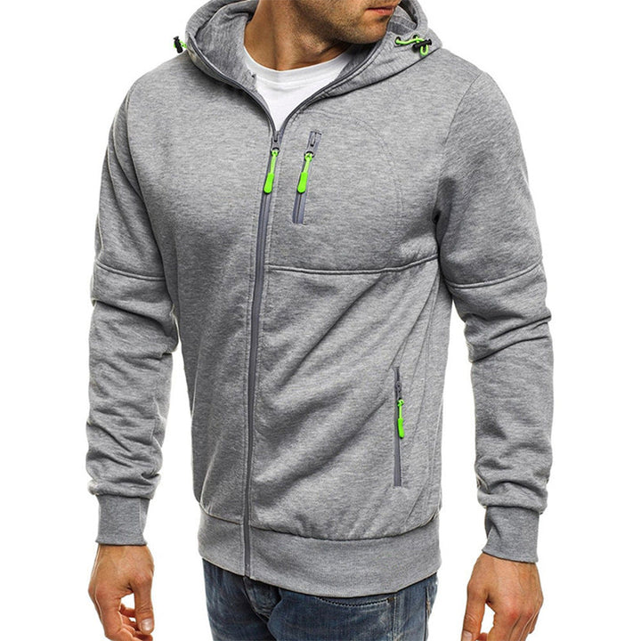 Hoodie homme en laine à capuche et zip – chaleur et style