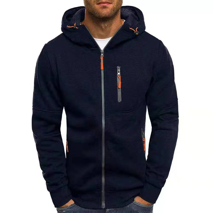 Hoodie homme en laine à capuche et zip – chaleur et style