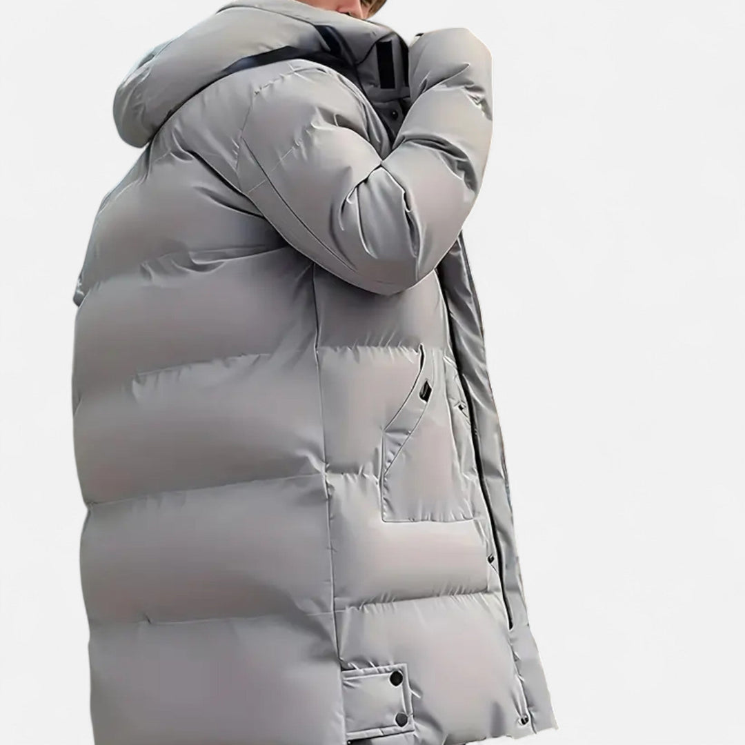 Veste d'hiver homme à capuche – chaleur légère et structurée