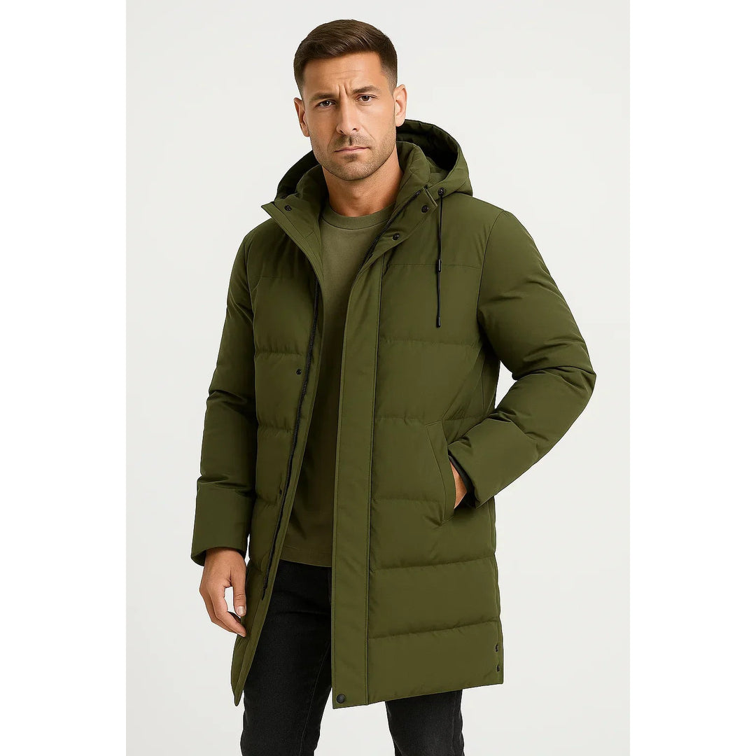 Doudoune homme imperméable à isolation duvet – chaleur hiver