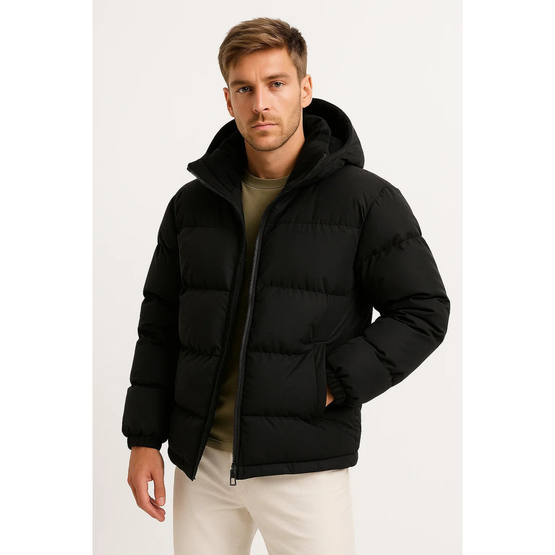 Doudoune légère à capuche pour homme – chaude et confortable