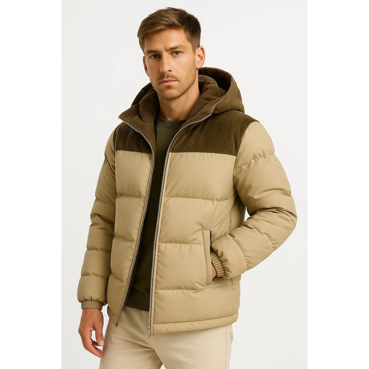 Doudoune légère à capuche pour homme – chaude et confortable