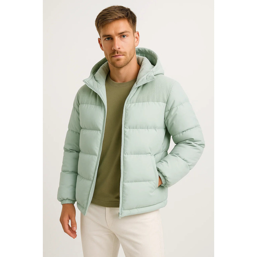 Doudoune légère à capuche pour homme – chaude et confortable