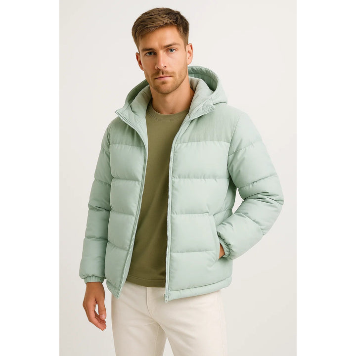 Doudoune légère à capuche pour homme – chaude et confortable