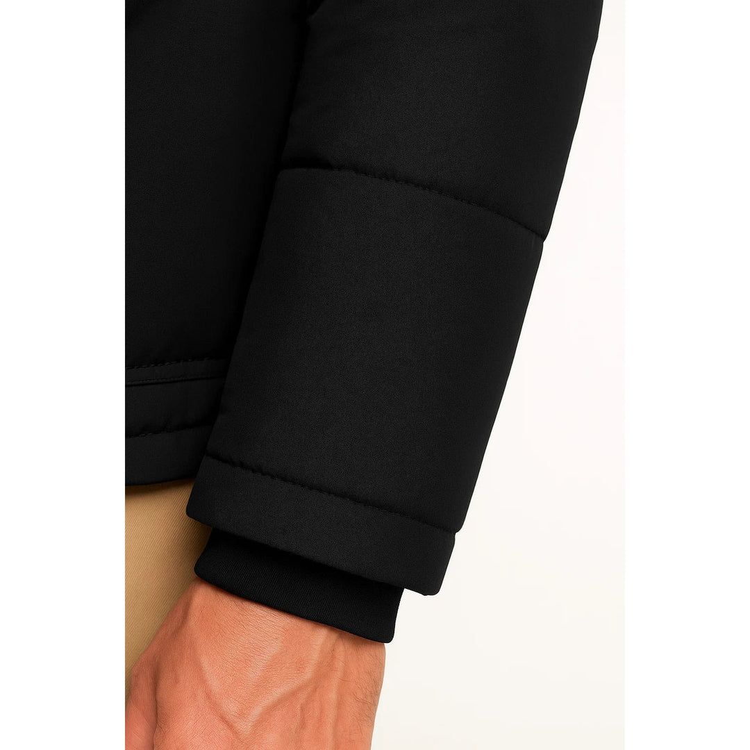 Doudoune oversize en laine d'agneau à capuche pour homme