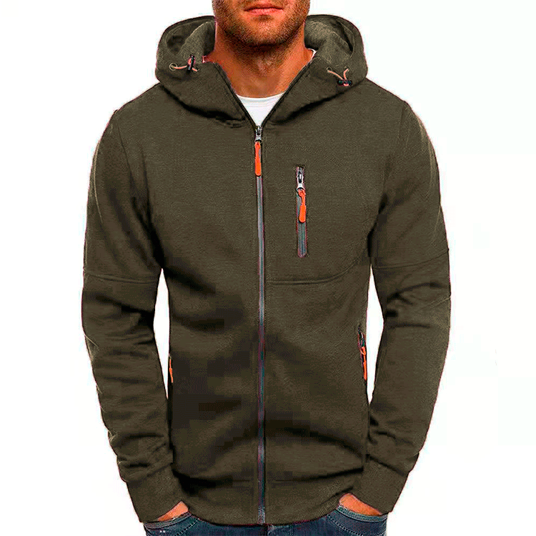 Hoodie homme avec doublure polaire – chaud et confortable