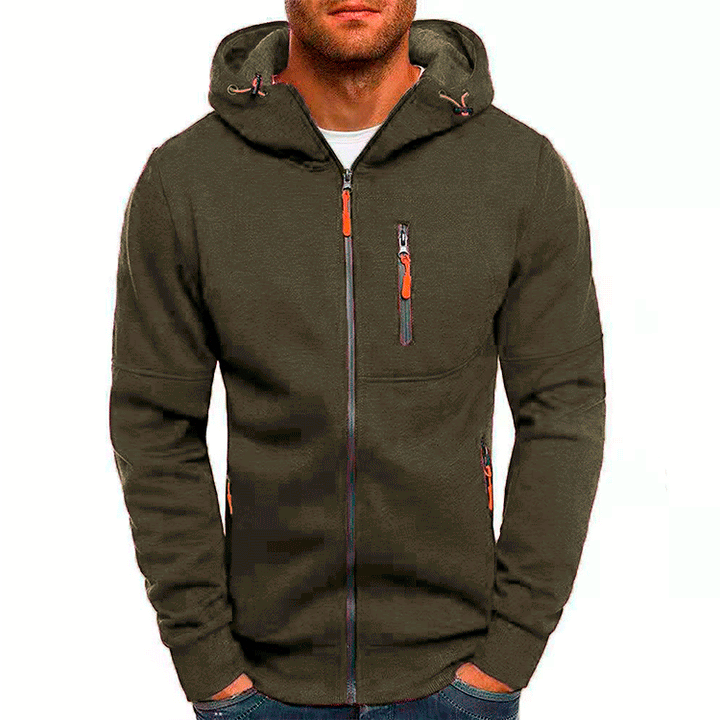 Hoodie homme avec doublure polaire – chaud et confortable