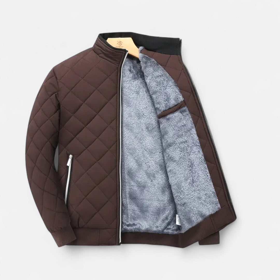 Veste d'hiver homme matelassée – doublure polaire chaude
