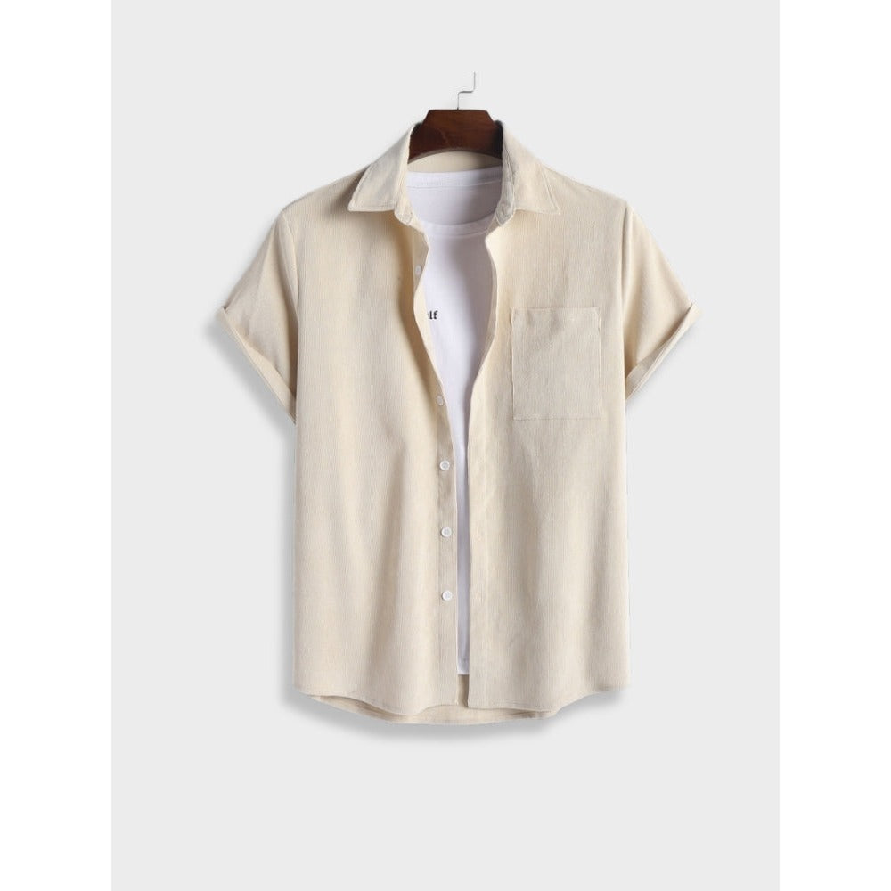 Ensemble d'été homme en lin – chemise et short assortis