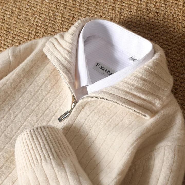 Cardigan zippé homme en laine mérinos certifiée Woolmark
