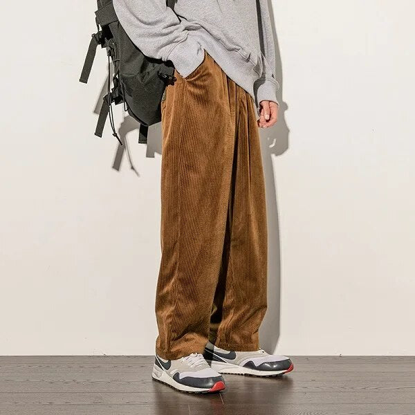 Pantalon Finn en velours côtelé homme – coupe ample