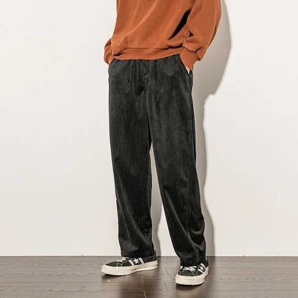 Pantalon Finn en velours côtelé homme – coupe ample