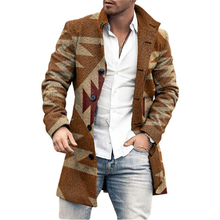 Manteau homme trois-quarts – coupe slim élégante à boutons