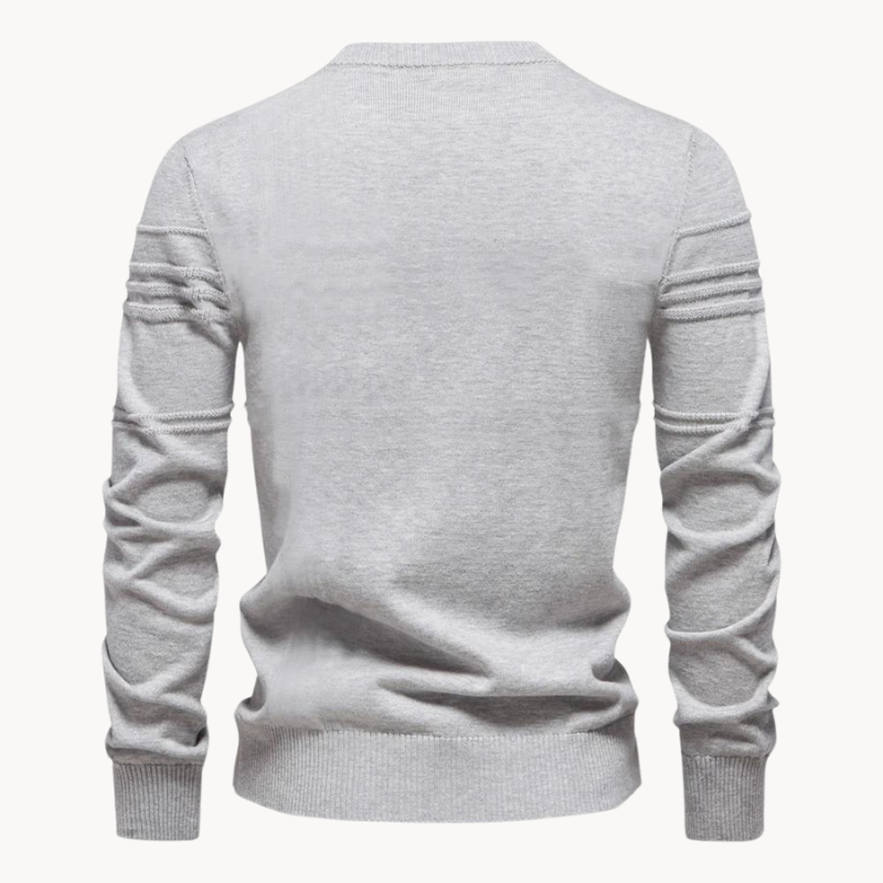 Pull homme en coton col rond – chaud et intemporel
