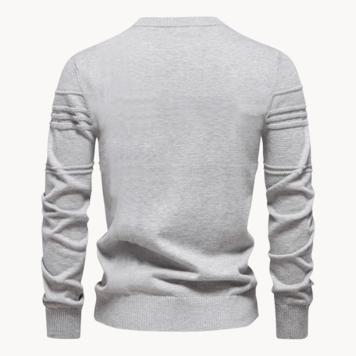 Pull homme en coton col rond – chaud et intemporel