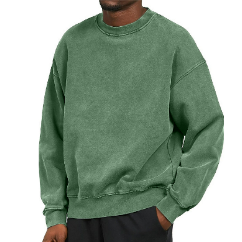 Pull homme oversized col rond – chaud et casual