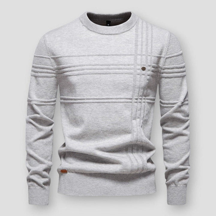 Pull Hugo homme col rond – matière douce, coupe moderne
