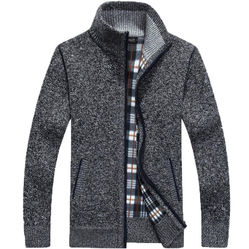 Cardigan homme maille épaisse – devant ouvert tendance