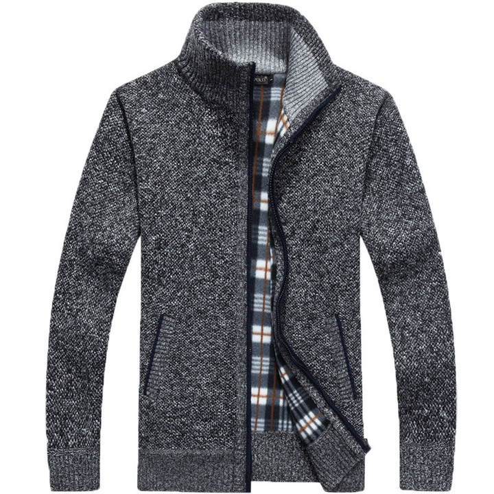 Cardigan homme maille épaisse – devant ouvert tendance