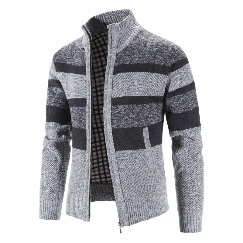 Cardigan homme maille épaisse – devant ouvert tendance