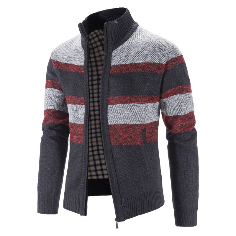 Cardigan homme maille épaisse – devant ouvert tendance