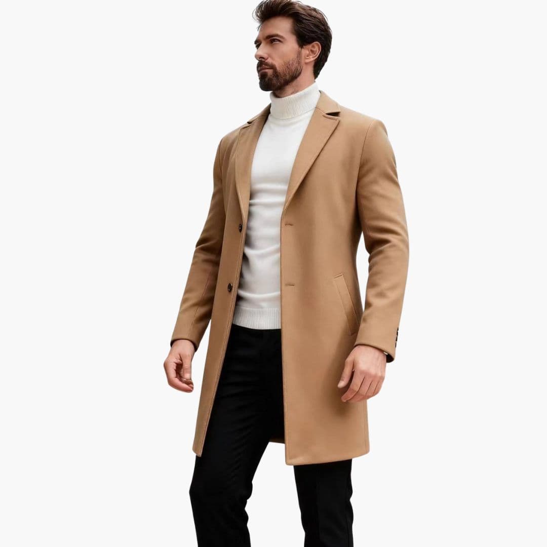 Manteau homme cintré long – allure élégante et moderne