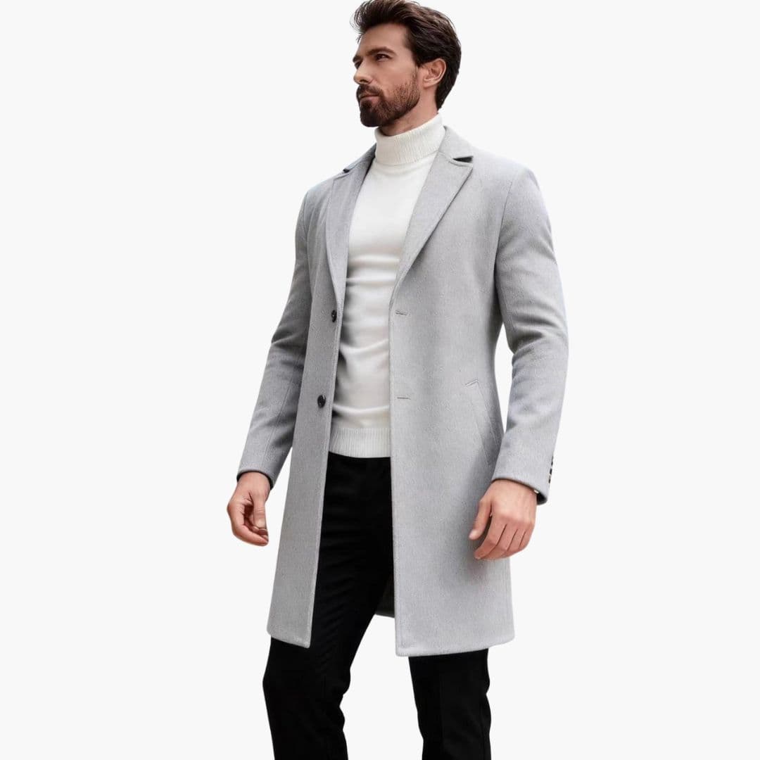Manteau homme cintré long – allure élégante et moderne