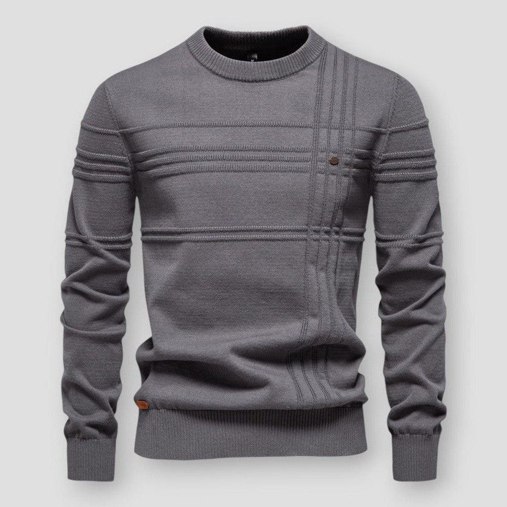 Pull Hugo homme col rond – matière douce, coupe moderne