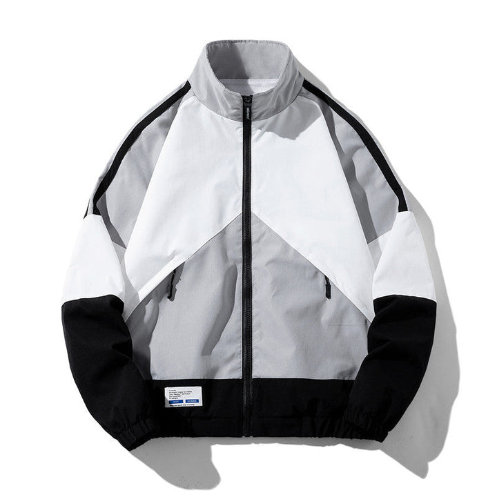 Veste mi-saison homme rétro zippée – style sportif