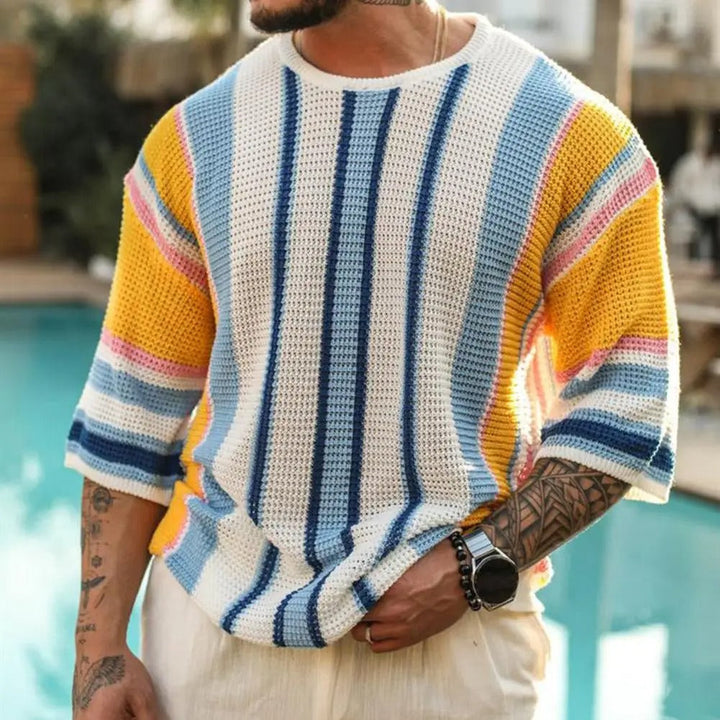 Pull homme rayé – élégance décontractée au quotidien