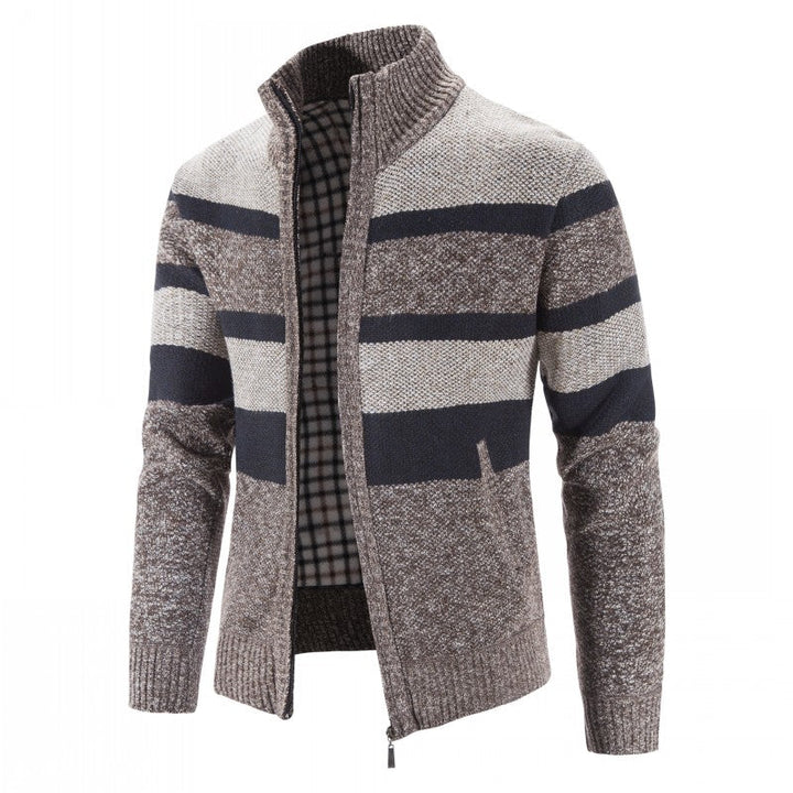 Cardigan homme maille épaisse – devant ouvert tendance