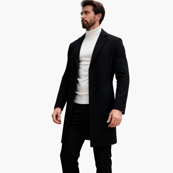 Manteau homme cintré long – allure élégante et moderne