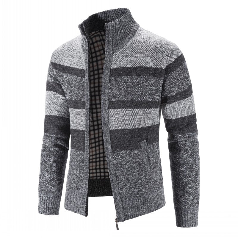 Cardigan homme maille épaisse – devant ouvert tendance