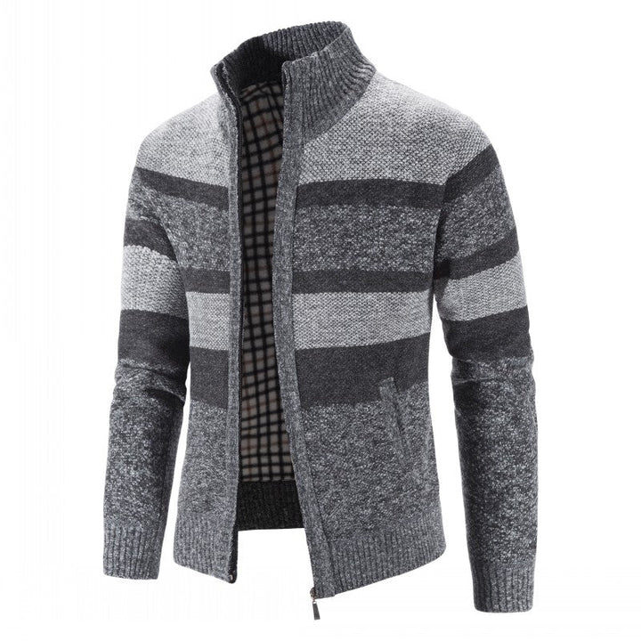Cardigan homme maille épaisse – devant ouvert tendance