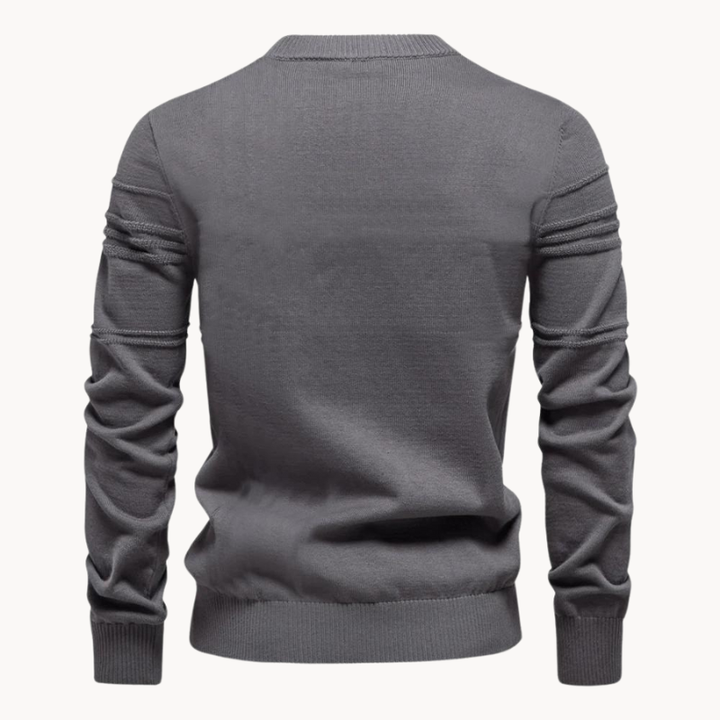 Pull homme en coton col rond – chaud et intemporel