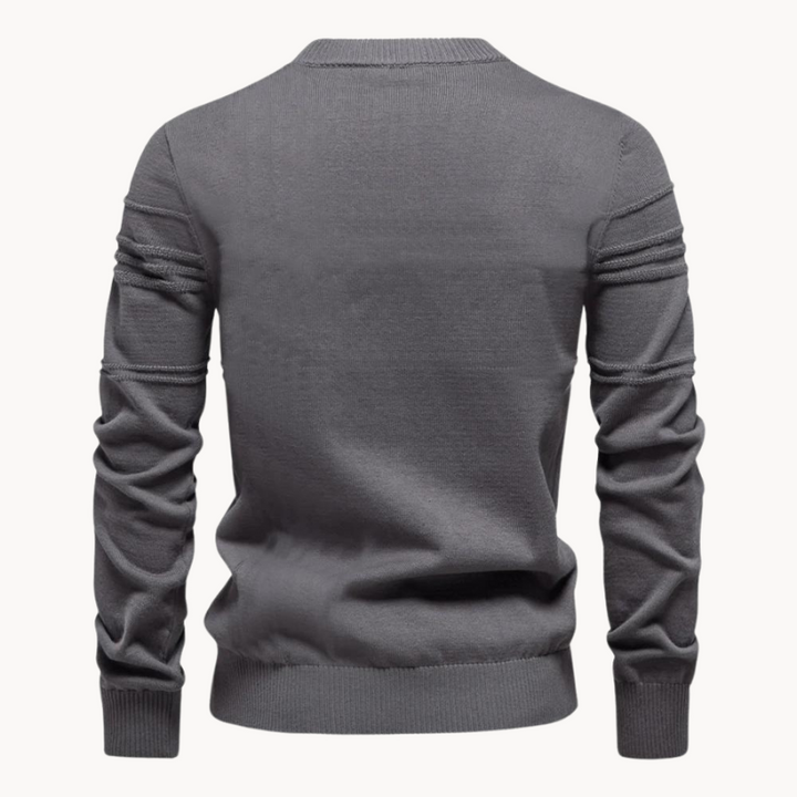 Pull homme en coton col rond – chaud et intemporel