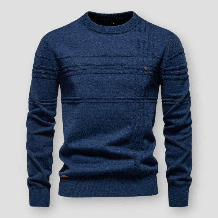 Pull Hugo homme col rond – matière douce, coupe moderne