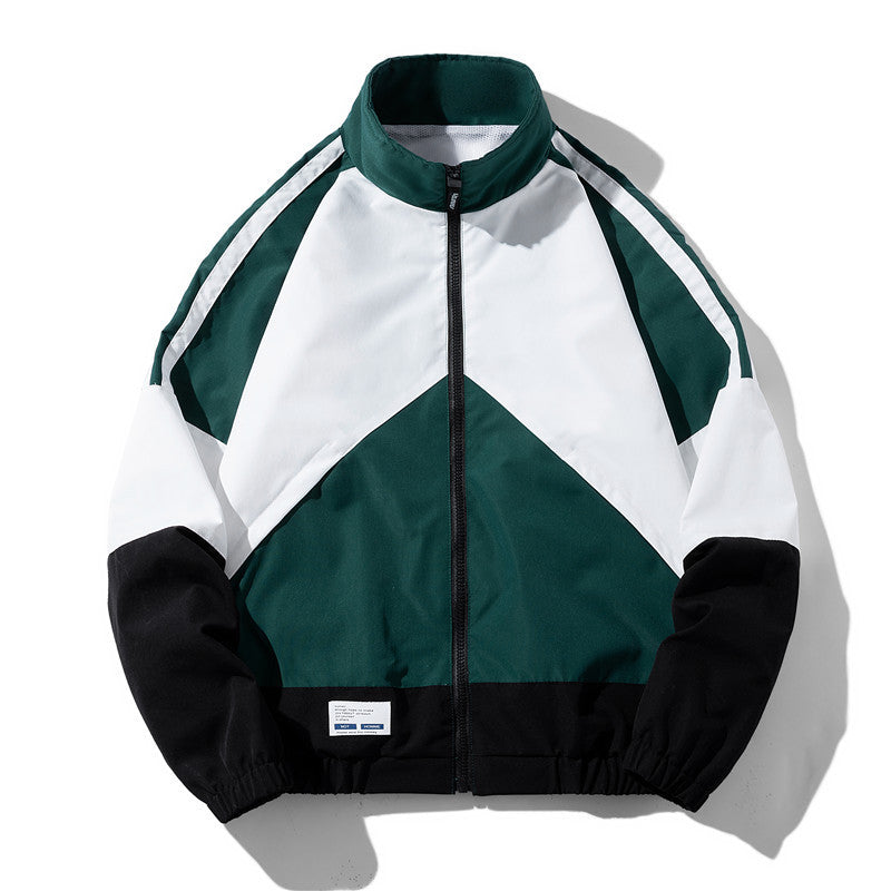 Veste mi-saison homme rétro zippée – style sportif