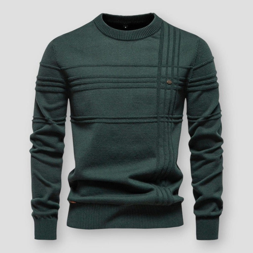 Pull Hugo homme col rond – matière douce, coupe moderne