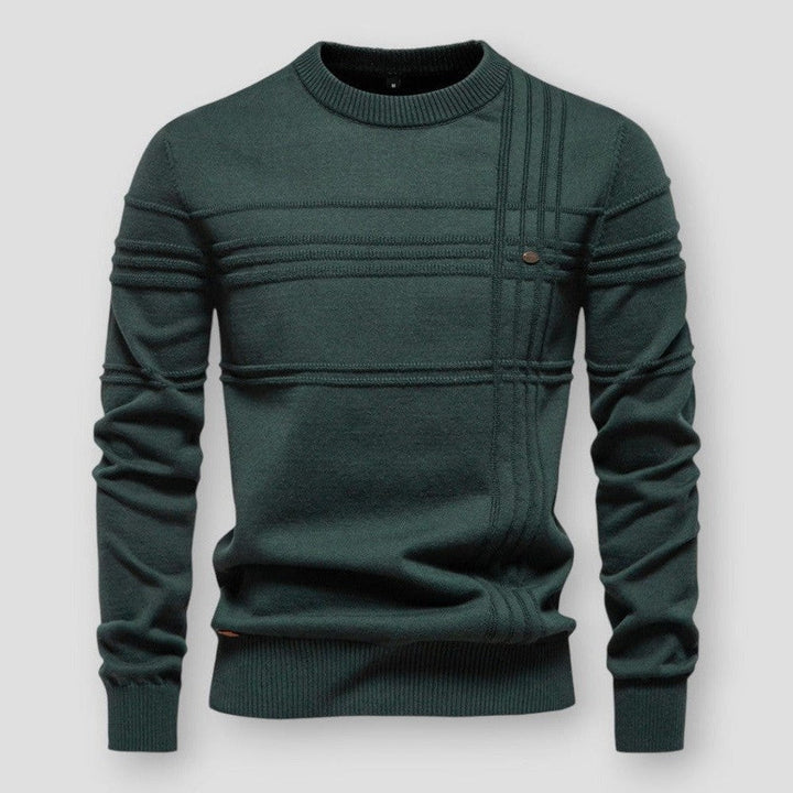 Pull Hugo homme col rond – matière douce, coupe moderne